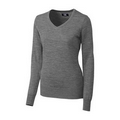 Cutter & Buck Ladies Douglas V-Neck Sweater